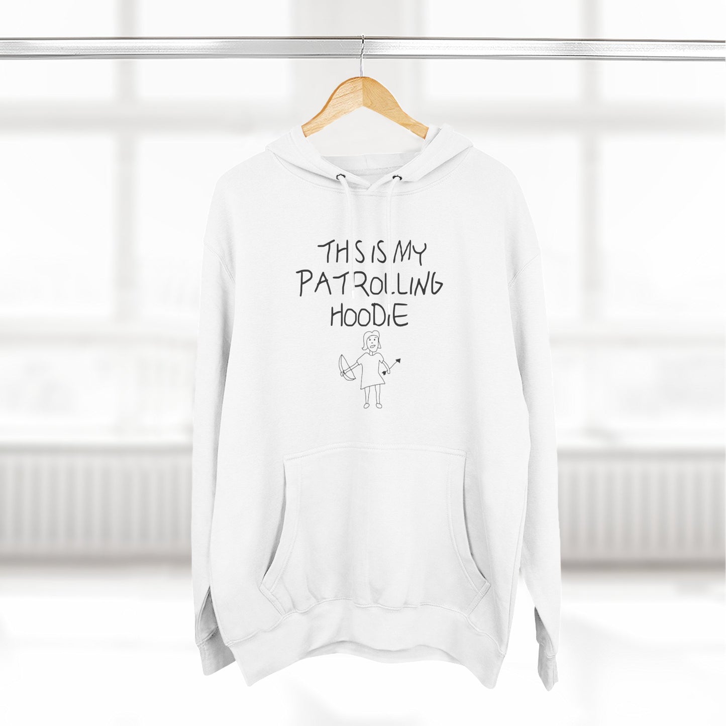 Buffy Inspired "This Is My Patrolling Hoodie" – Premium Three-Panel Fleece Hoodie