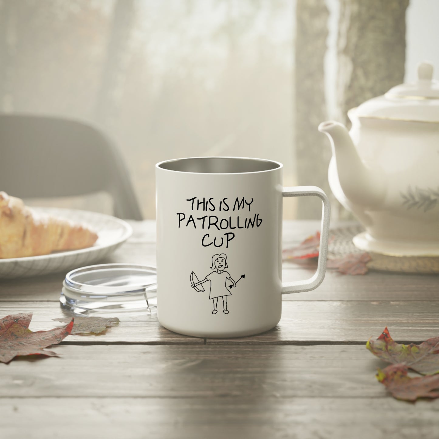 Buffy Inspired "This Is My Patrolling Cup" 10oz Insulated Coffee Mug