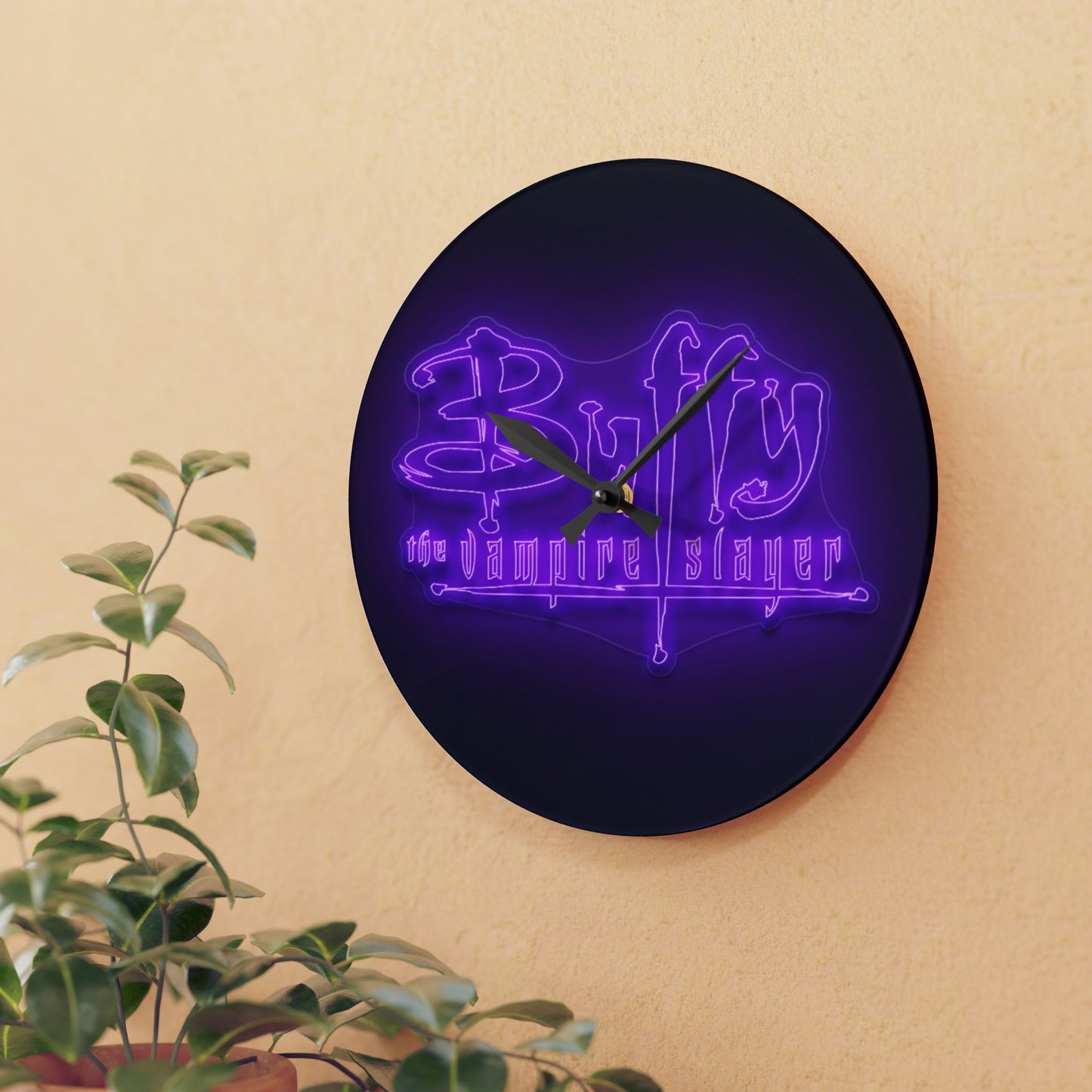 Buffy The Vampire Slayer Acrylic Wall Clock