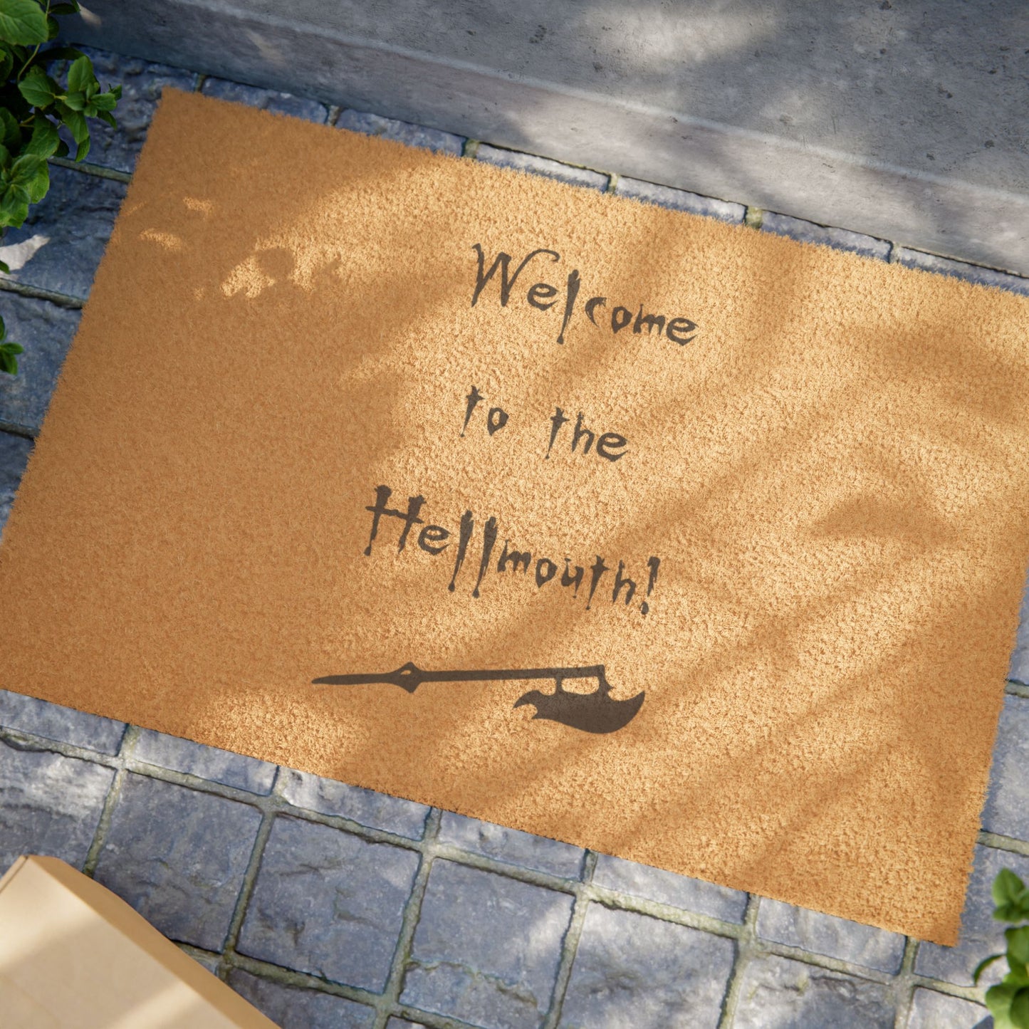 Buffy Inspired "Welcome to Hellmouth" Doormat – Outdoor Coir Mat