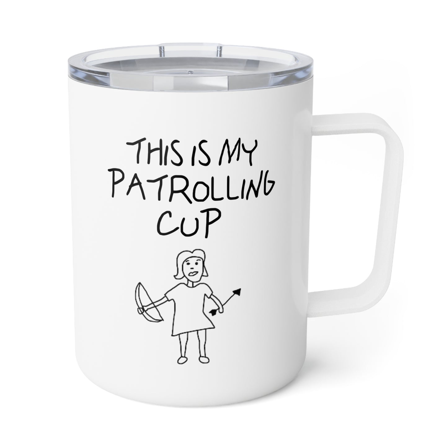 Buffy Inspired "This Is My Patrolling Cup" 10oz Insulated Coffee Mug
