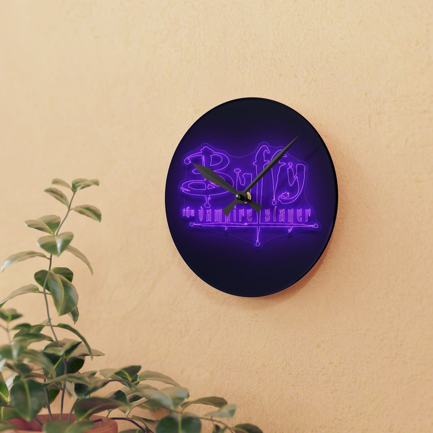 Buffy The Vampire Slayer Acrylic Wall Clock