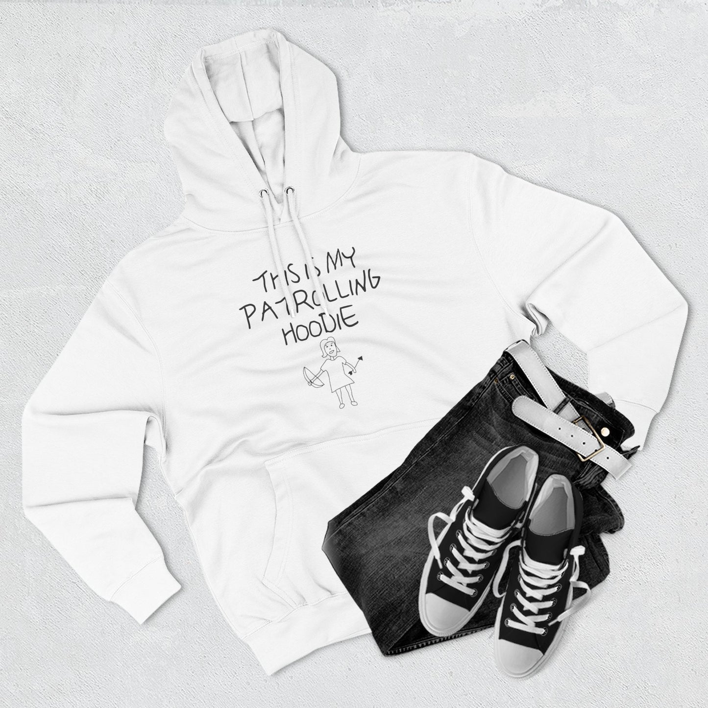 Buffy Inspired "This Is My Patrolling Hoodie" – Premium Three-Panel Fleece Hoodie