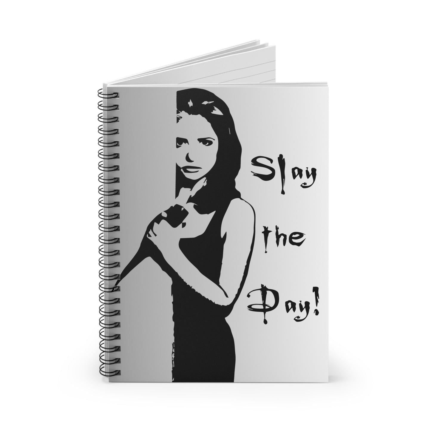 Buffy Inspired "Slay The Day" Spiral Notebook – Ruled Journal