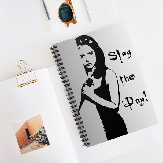 Buffy Inspired "Slay The Day" Spiral Notebook – Ruled Journal