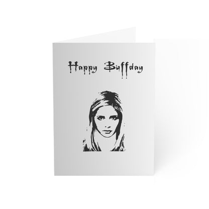Buffy Inspired "Happy Buffday" Greeting Card