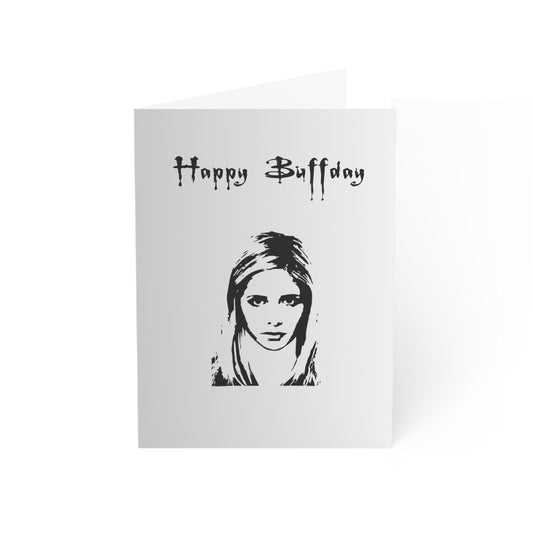 Buffy Inspired "Happy Buffday" Greeting Card