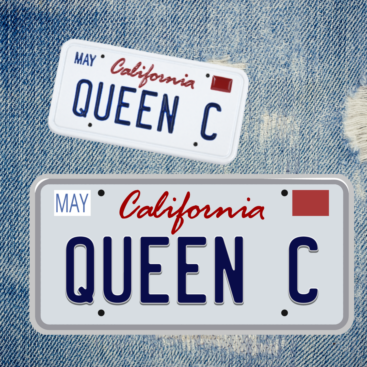 Queen C License Plate