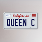 Queen C License Plate