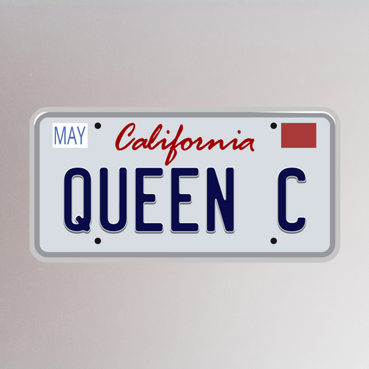 Queen C Licence Plate